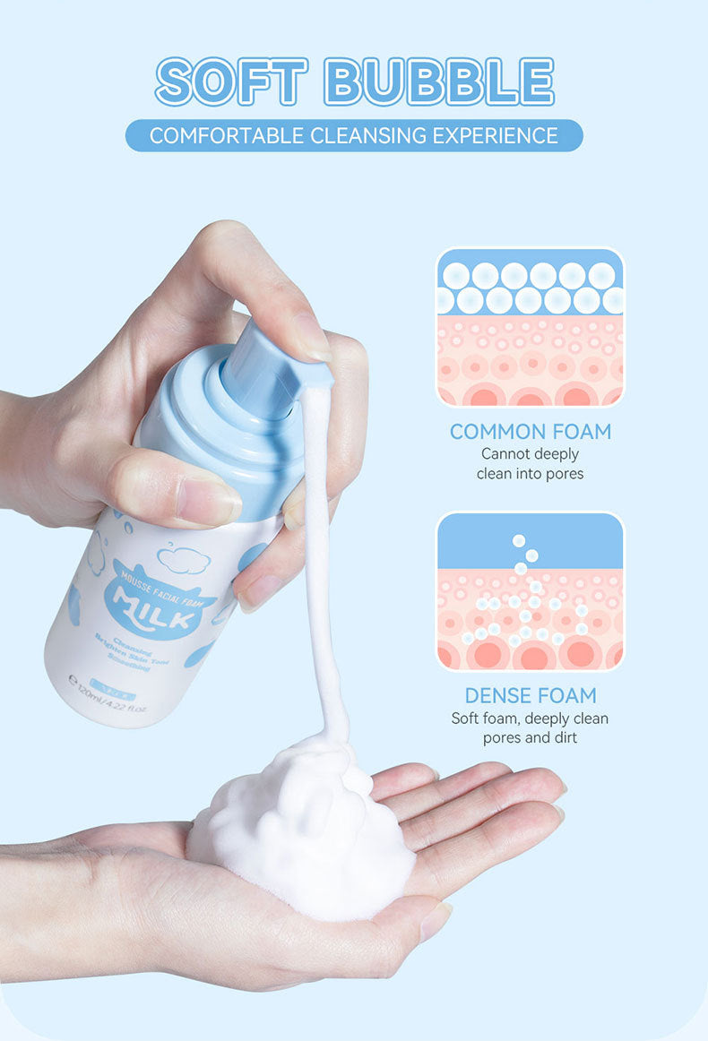 Mousse Milk pulizia viso 120ml