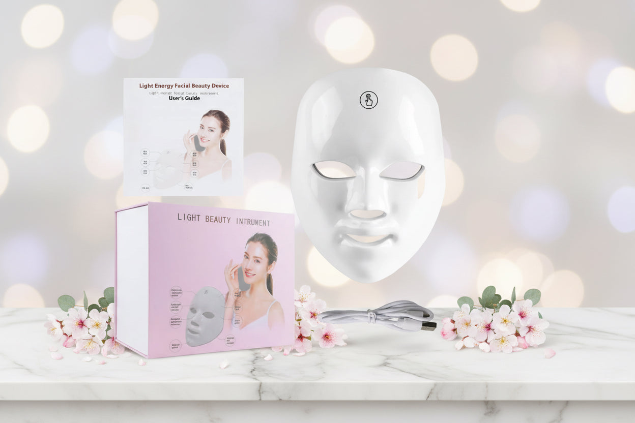 Set Maschera Led Viso + Siero Luce