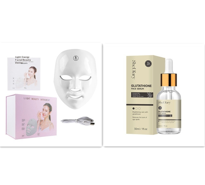 Set Maschera Led Viso + Siero Luce